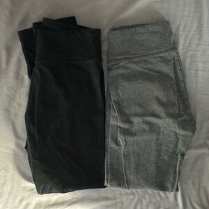 Aerie Charcoal and Ebony Leggings